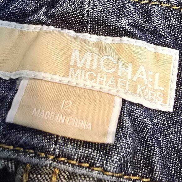 Michael Michael Kors Wide Leg Jeans - Dark Wash - Picture 7 of 9